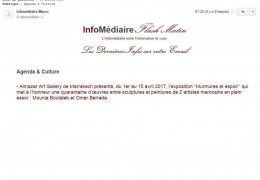 Mounia Boutaleb et Omar Berrada chez Almazar Art Gallery