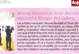 Mounia Boutaleb et Omar Berrada chez Almazar Art Gallery